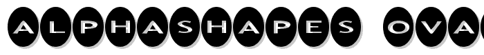 AlphaShapes ovals font